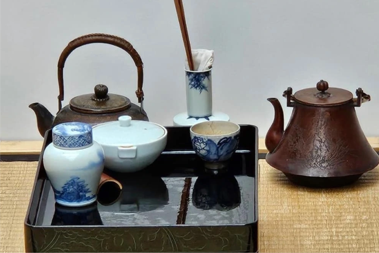 Démonstrations de senchado dans le centre culturel Shofukan